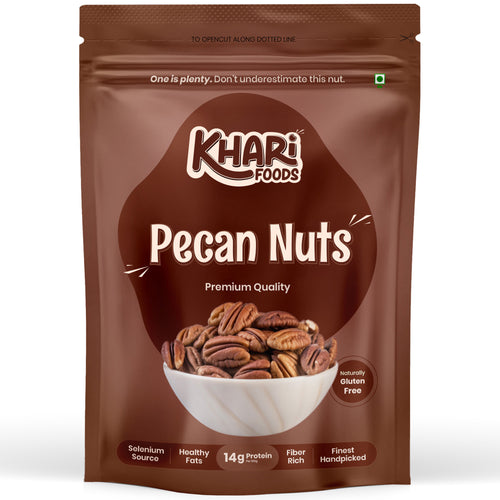 Khari Foods Premium Pecan Nuts | Protein Rich Healthy Dry Fruit Snacks 150g