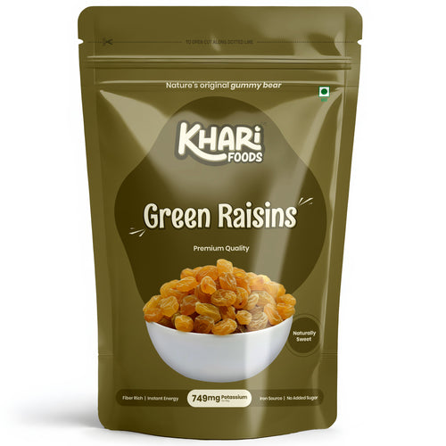 Premium Dried Seedless Green Raisins