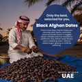 Premium Black Afghan Dates, High Fibre