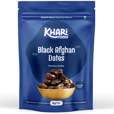 Premium Black Afghan Dates, High Fibre